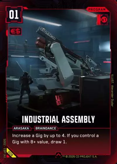 Industrial Assembly Embracing Power - Retail Starter Deck Cyberpunk TCG card
