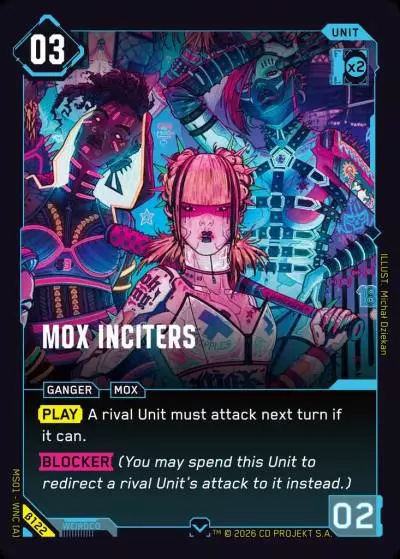 Mox Inciters Welcome to Night City - Beta Cyberpunk TCG card