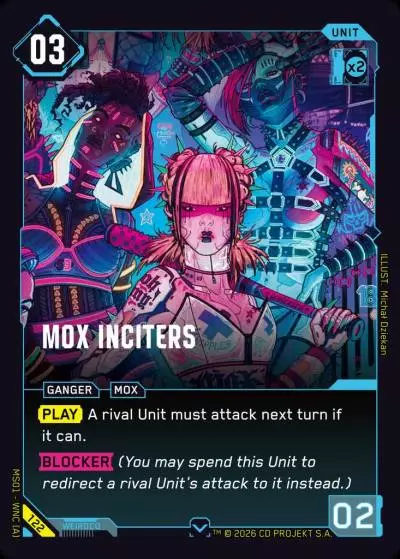 Mox Inciters Welcome to Night City - Retail Cyberpunk TCG card