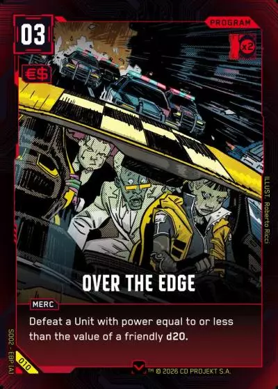 Over the Edge Embracing Power - Retail Starter Deck Cyberpunk TCG card