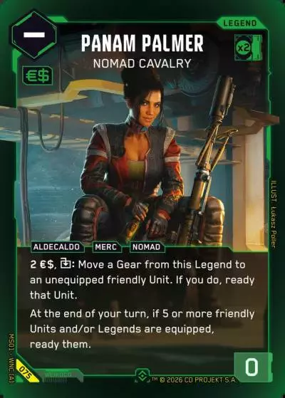 Panam Palmer - Nomad Cavalry Welcome to Night City - Retail Cyberpunk TCG card
