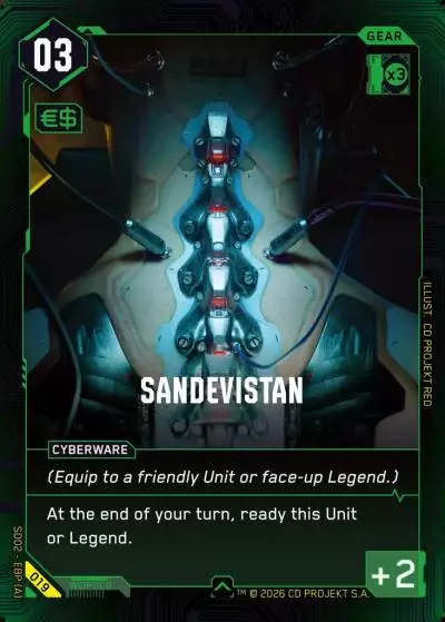 Sandevistan Embracing Power - Retail Starter Deck Cyberpunk TCG card