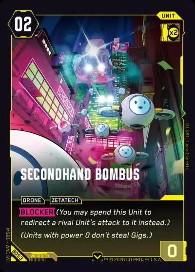 Secondhand Bombus Welcome to Night City - Beta Cyberpunk TCG card
