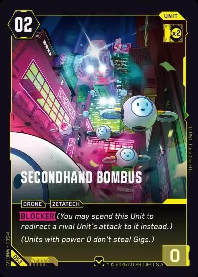 Secondhand Bombus Welcome to Night City - Retail Cyberpunk TCG card