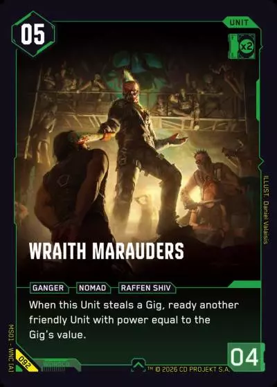 Wraith Marauders Welcome to Night City - Retail Cyberpunk TCG card